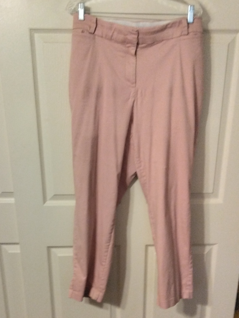 Lane Bryant Dusty Rose Cropped Straight-Leg Pants